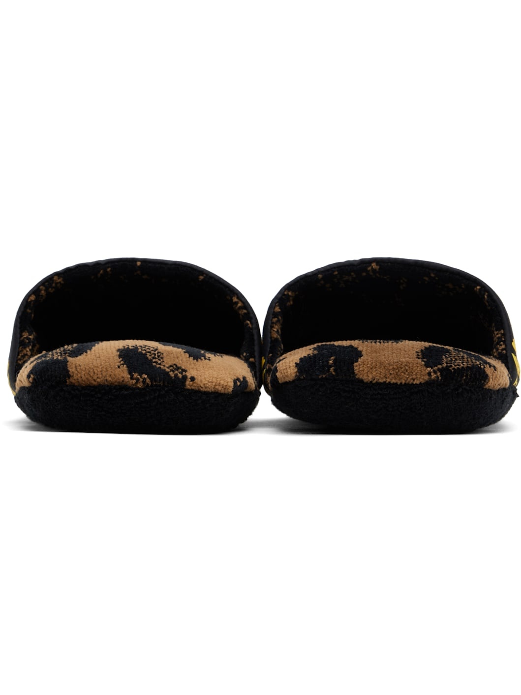 Black & Yellow 'I Heart Baroque' Slippers - 2