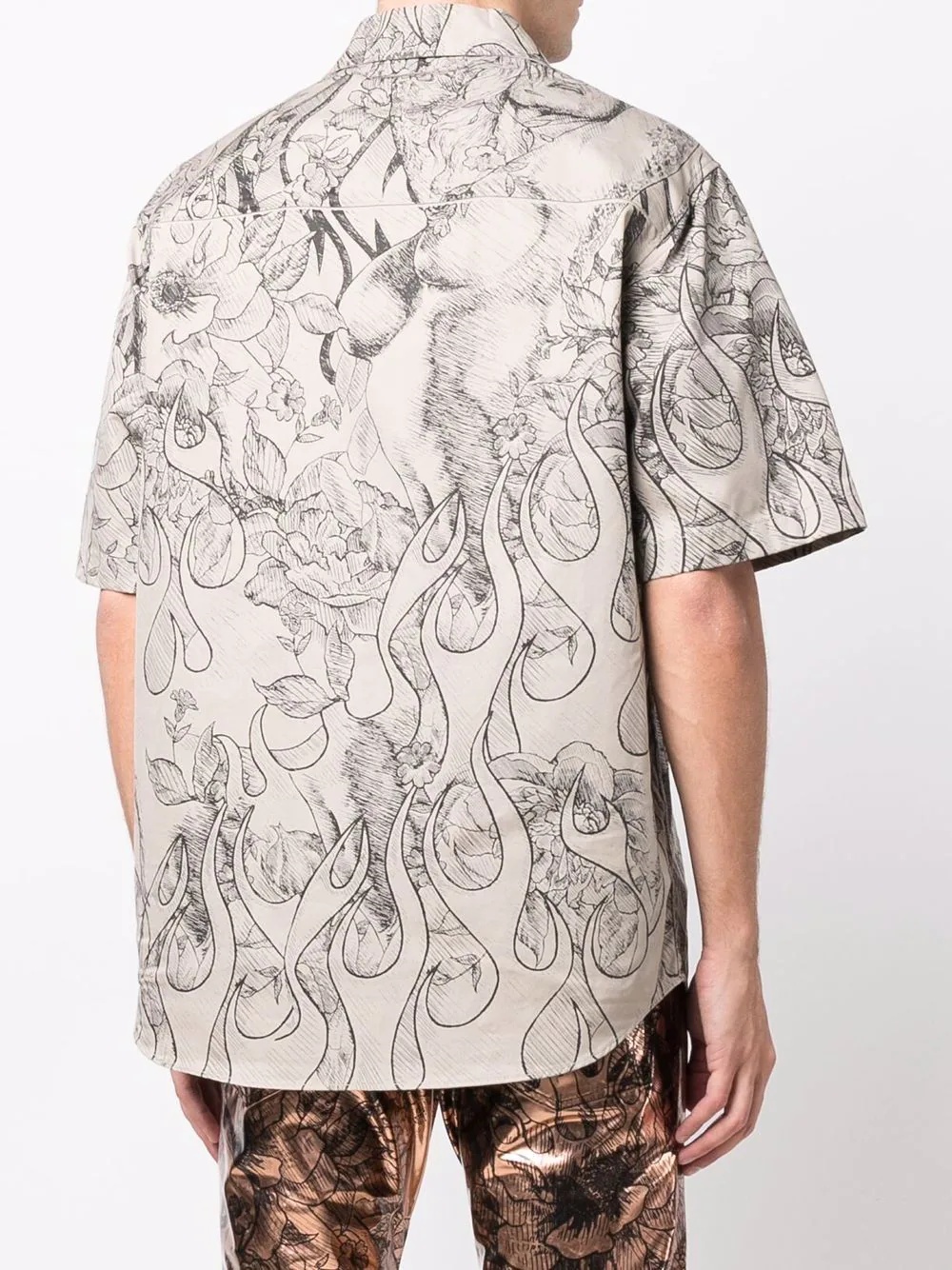 graphic-print shirt - 4