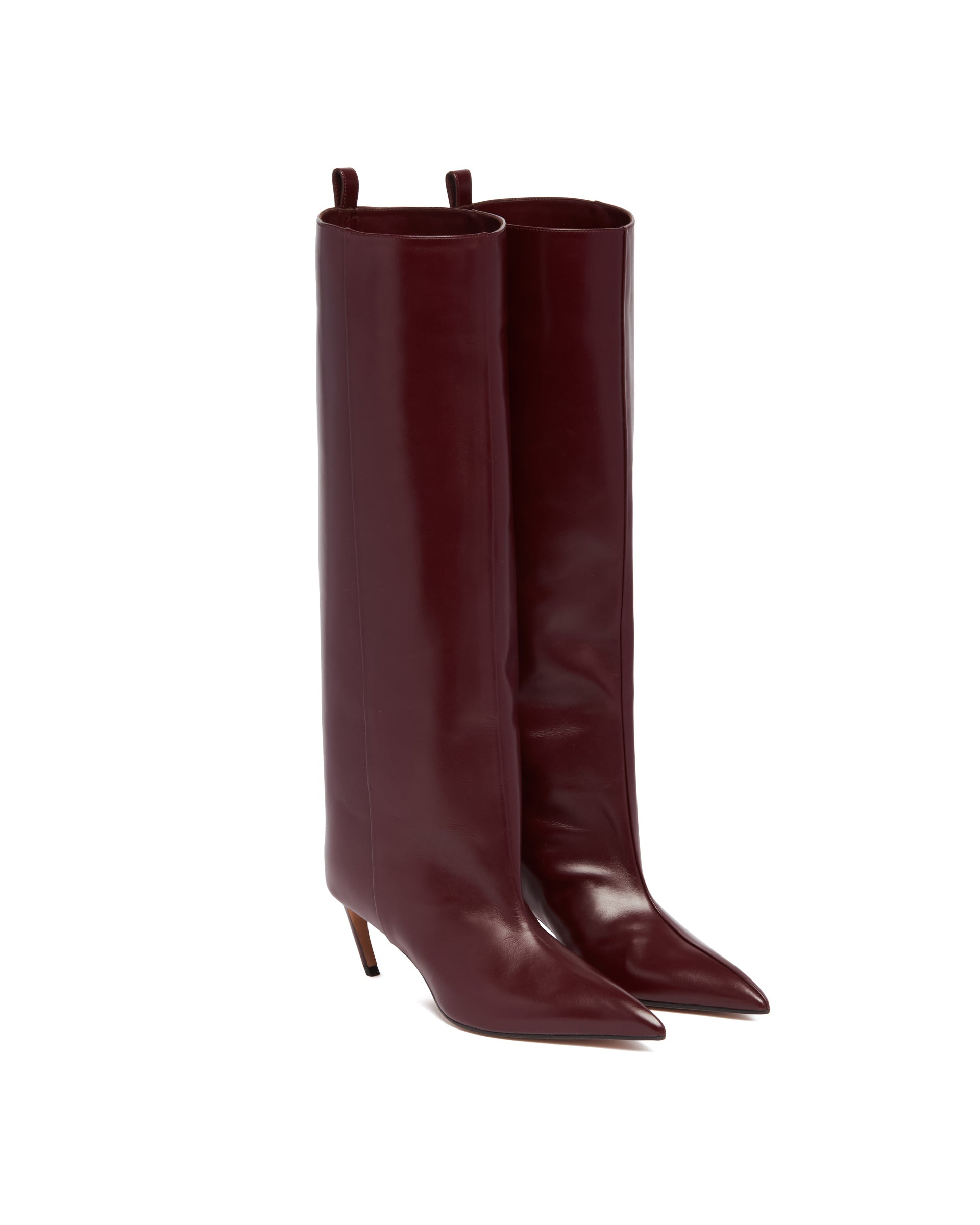 Mauve Lea Leather Boots - 3