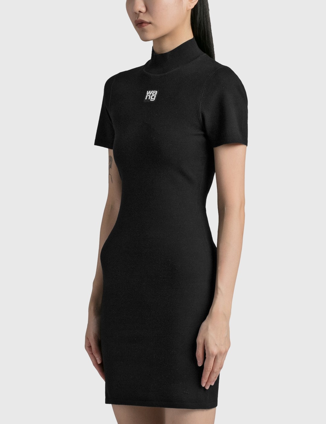 MOCK NECK T-SHIRT DRESS - 2