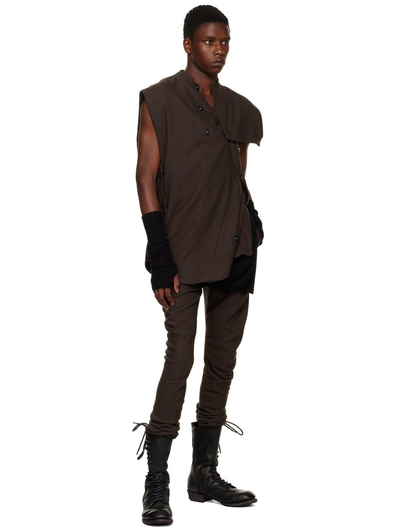 Julius Brown Multi Button Shirt outlook