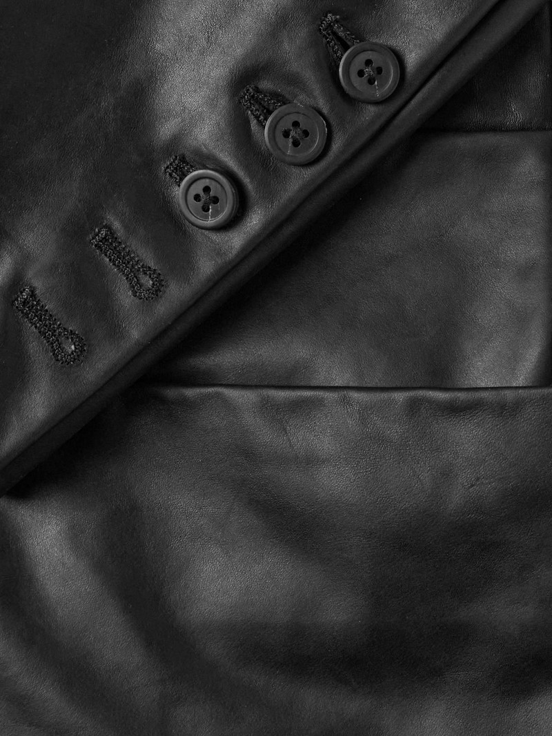 Oiled-Leather Blazer 6