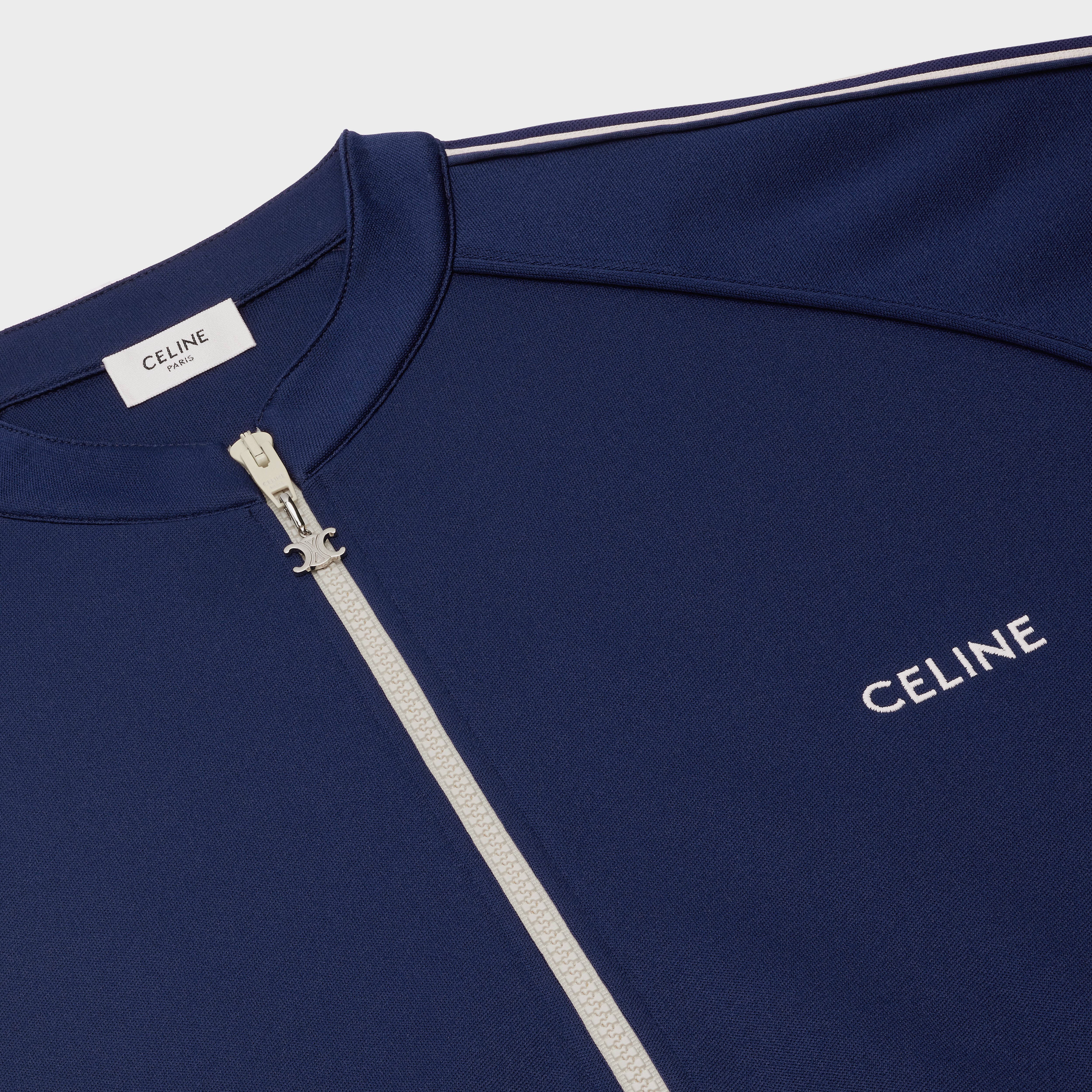 LOOSE DOUBLE-FACED JERSEY SWEATSHIRT WITH ZIP - 3