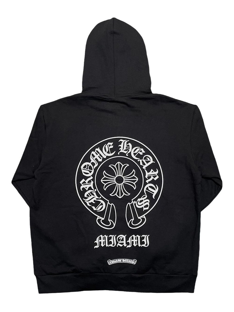 Chrome Hearts horseshoe-logo hoodie outlook