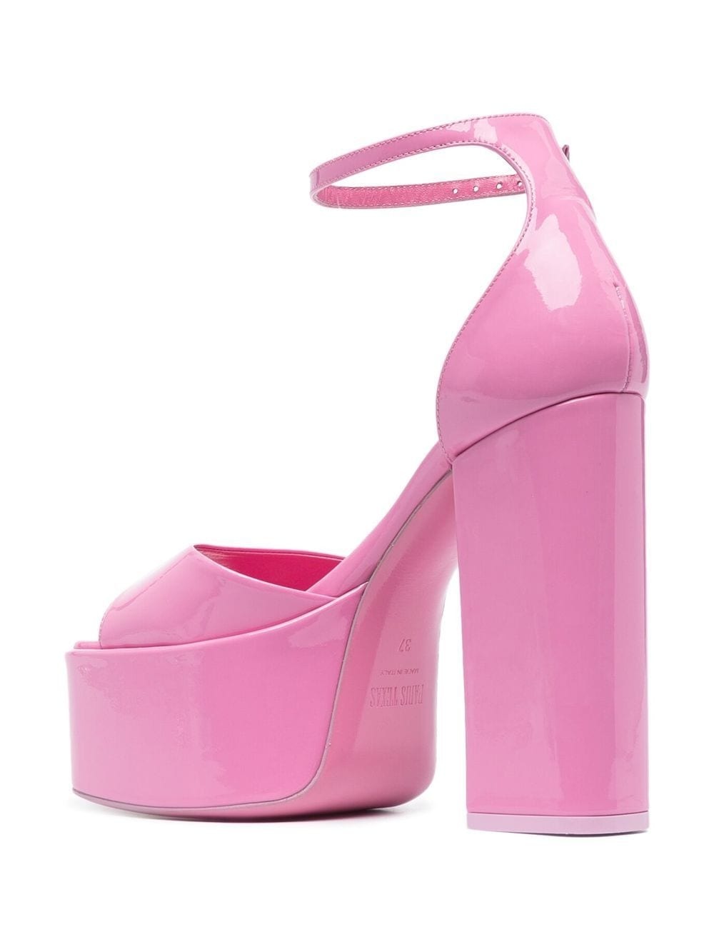 130mm patent-leather platform sandals - 3
