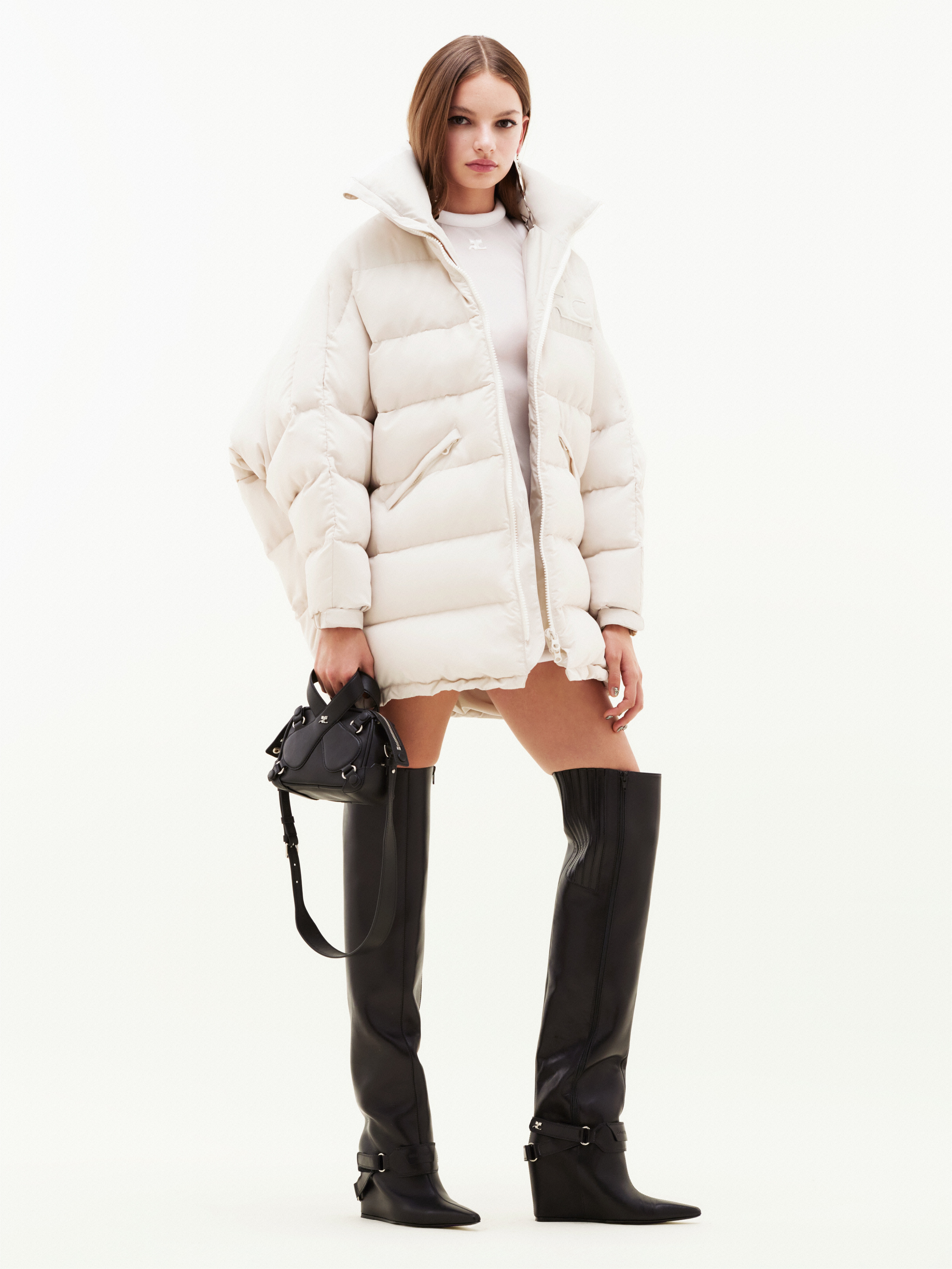 SHORT PRISM NYLON PUFFER - 3