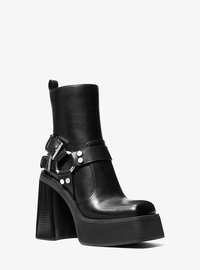 Crosby Leather Platform Moto Boot 1