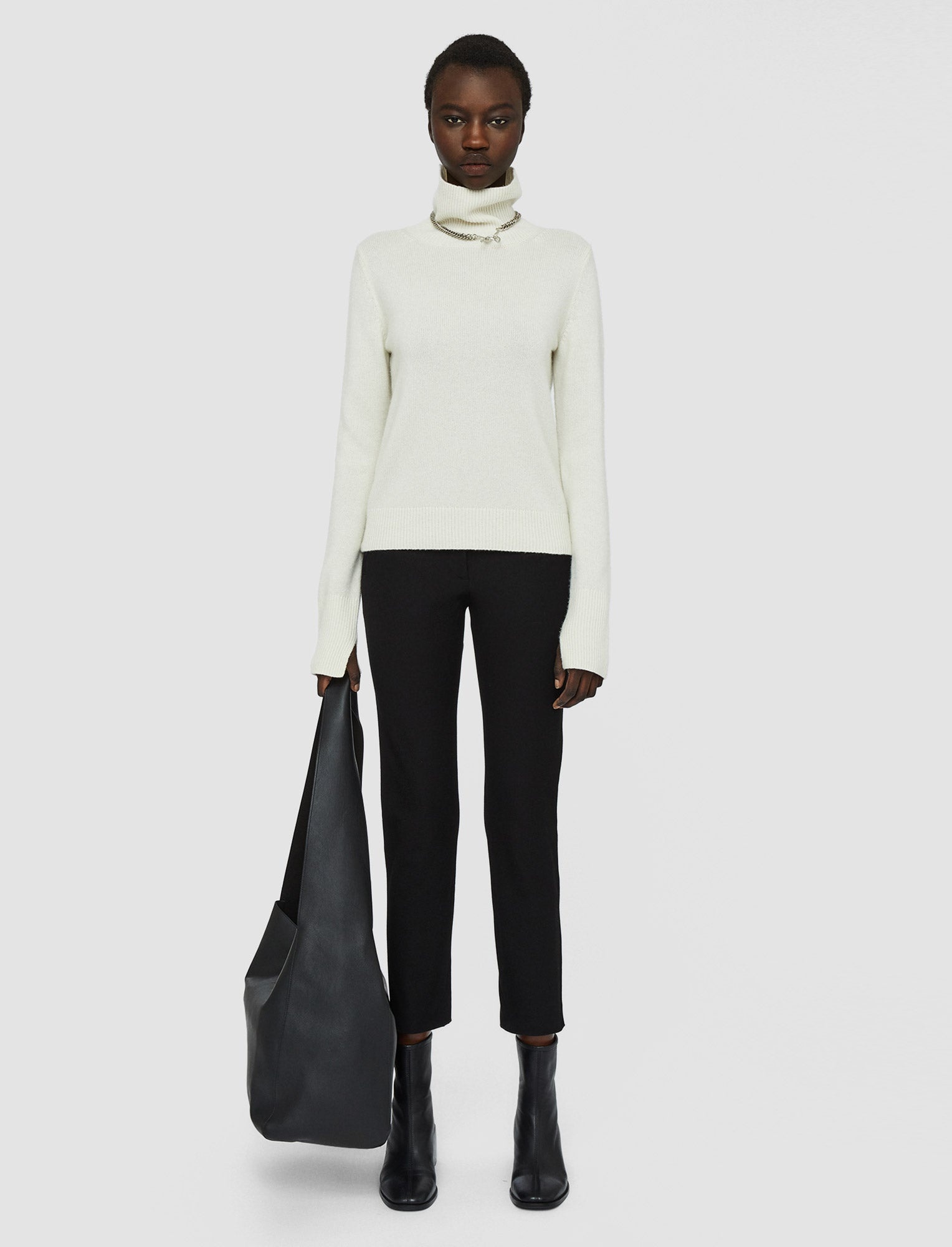 Pure Cashmere High Neck Jumper - 5