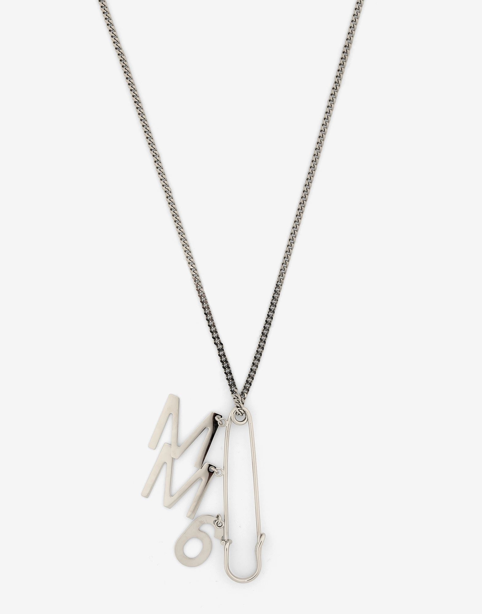Logo charm chain necklace - 2