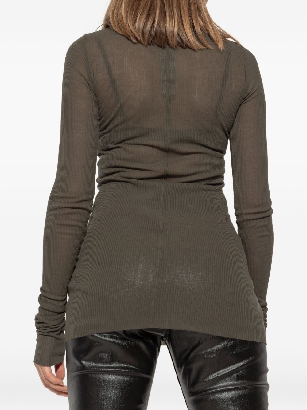 ribbed long-sleeve top - 4