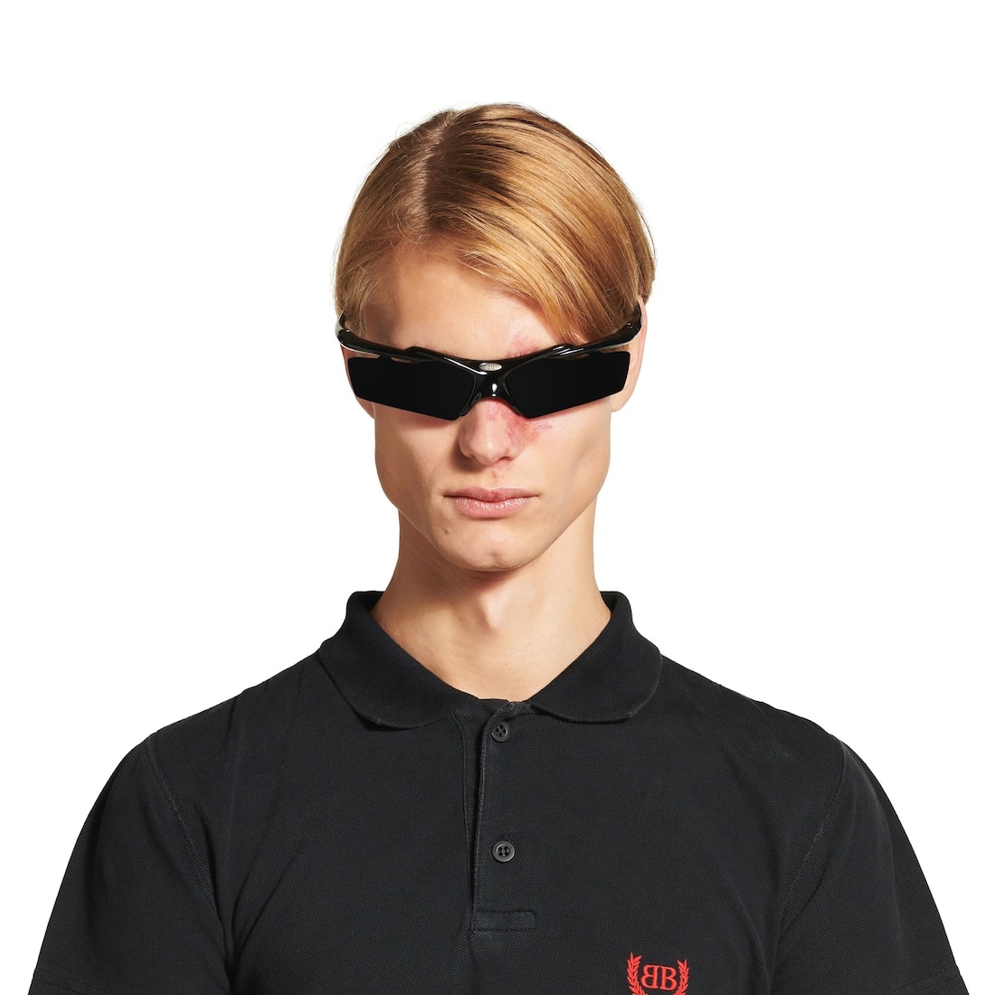 Turbo Rectangle Sunglasses  in Black - 6