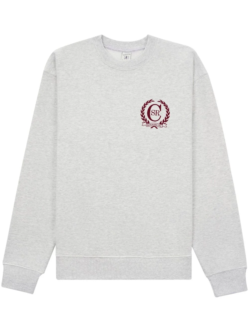 Crest logo-print sweatshirt - 1
