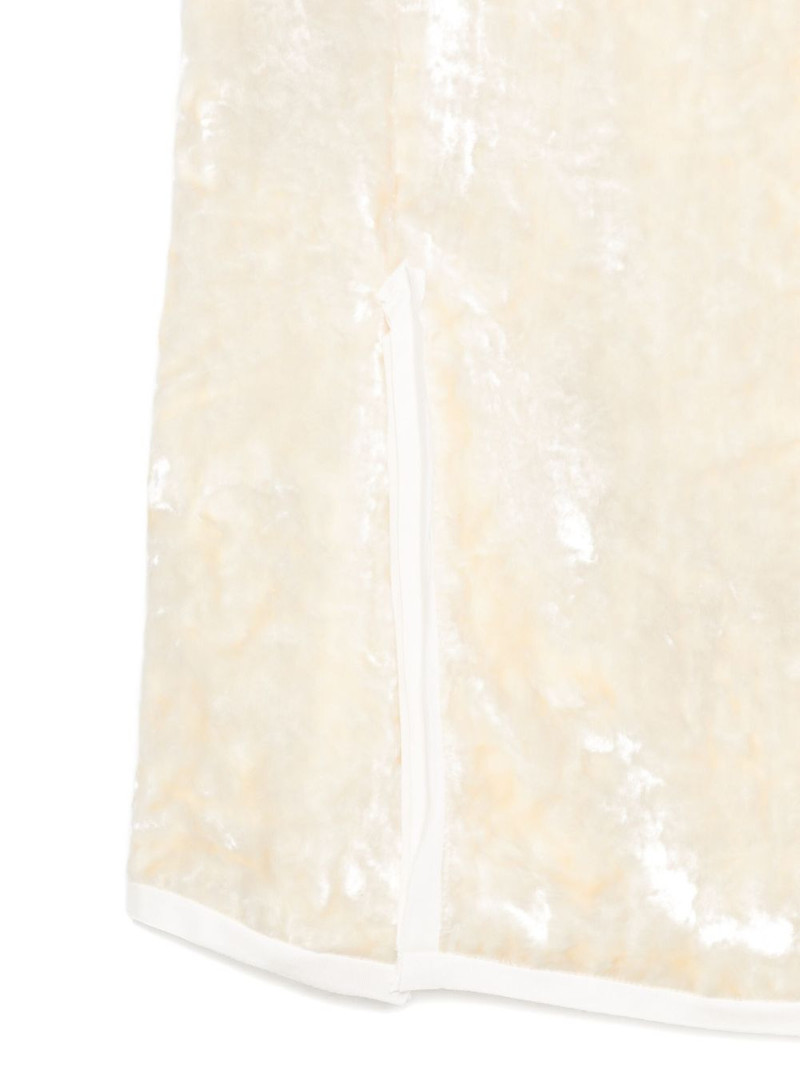 velvet-finish midi skirt 3