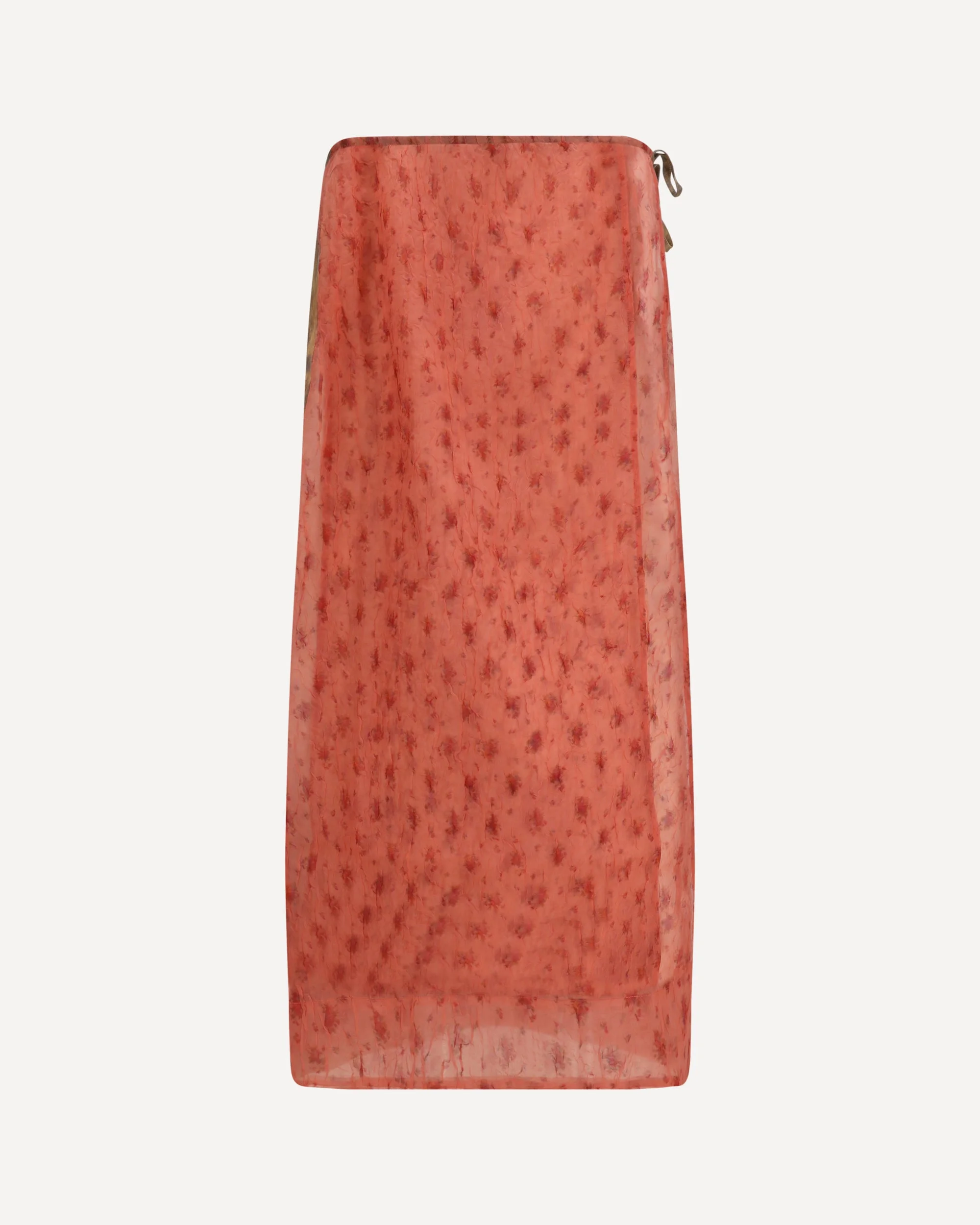 Printed organza wrap Skirt - 1