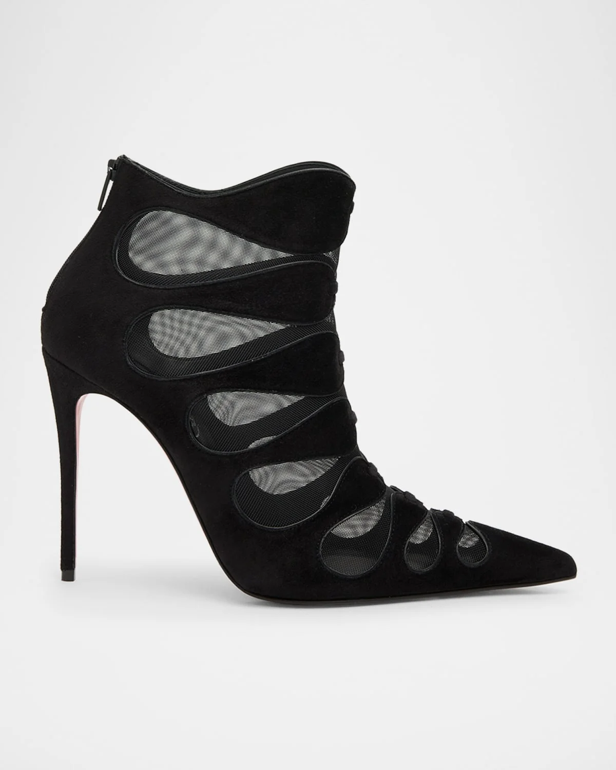100mm Circus Max Suede and Mesh Ankle Boots - 1