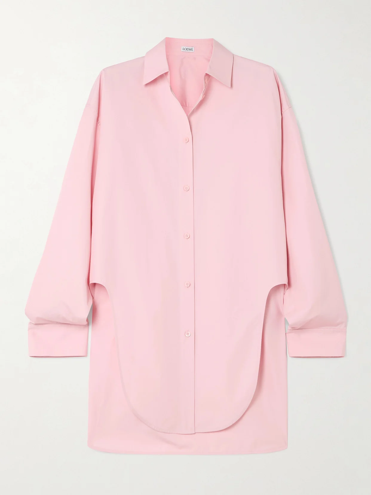 Cutout Cotton-poplin Shirt - 1