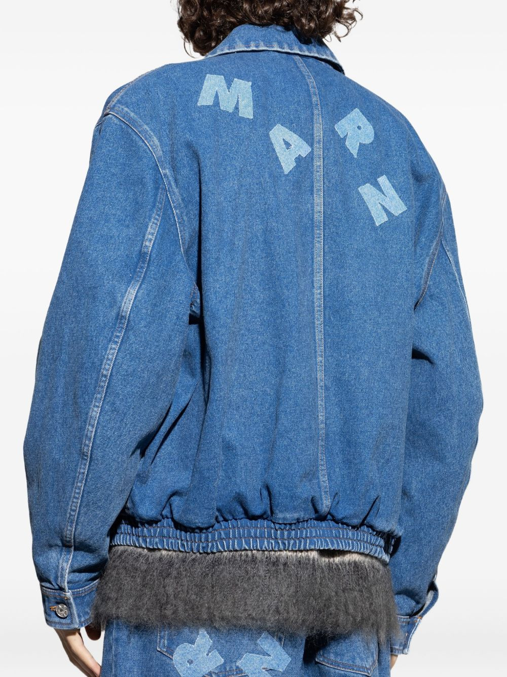 DENIM LOGO-PRINT JACKET - 5