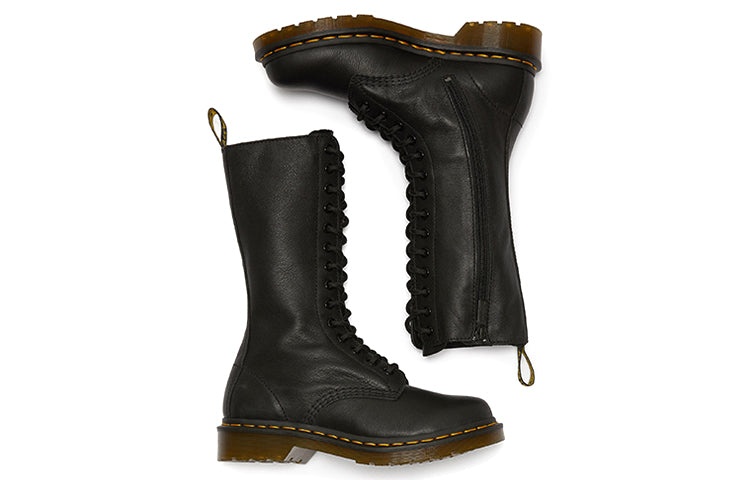 (WMNS) Dr. Martens 1B99 Leather Mid Calf Boot 'Black Virginia' 11820008 - 5