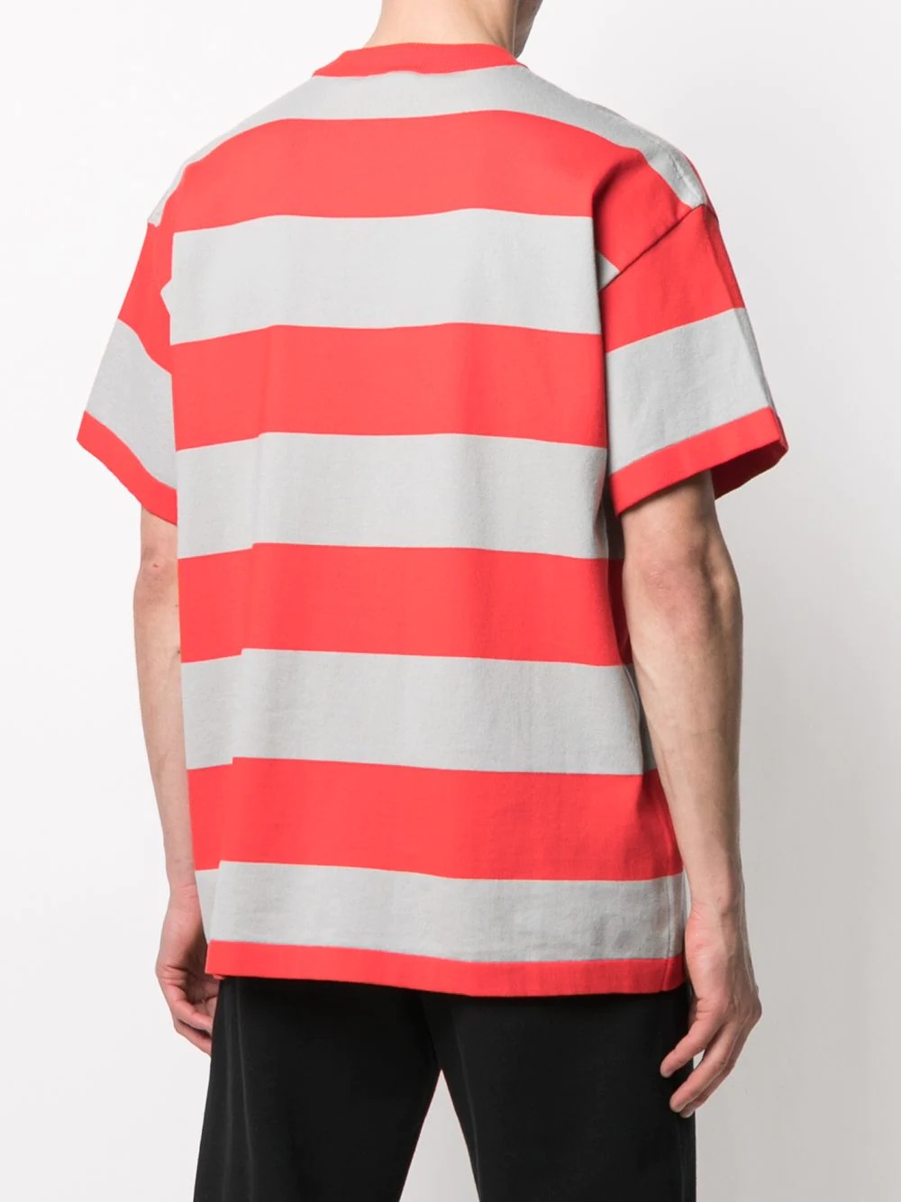 logo-print striped T-shirt - 4