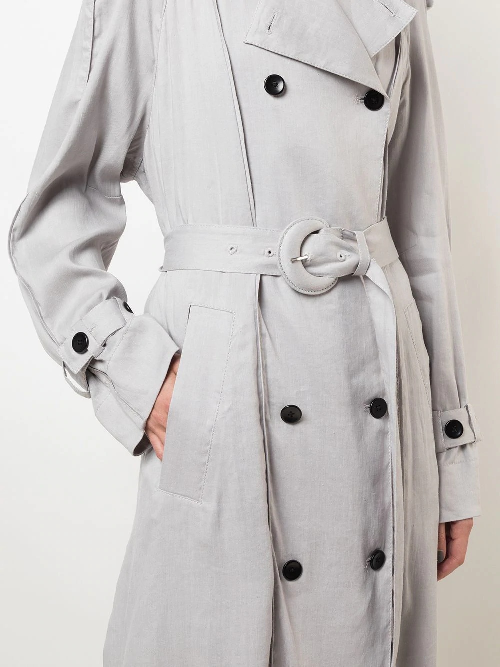 belted trench coat - 5