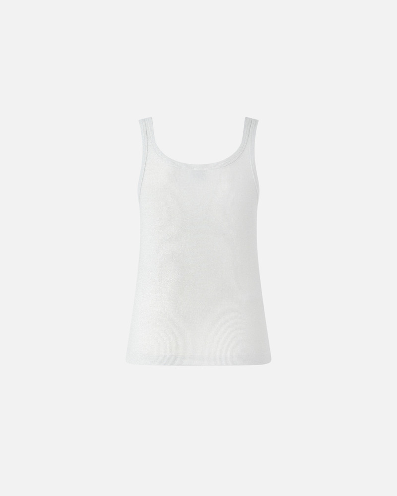 PINKO METALLIC KNIT TANK TOP WITH BUTTONS outlook