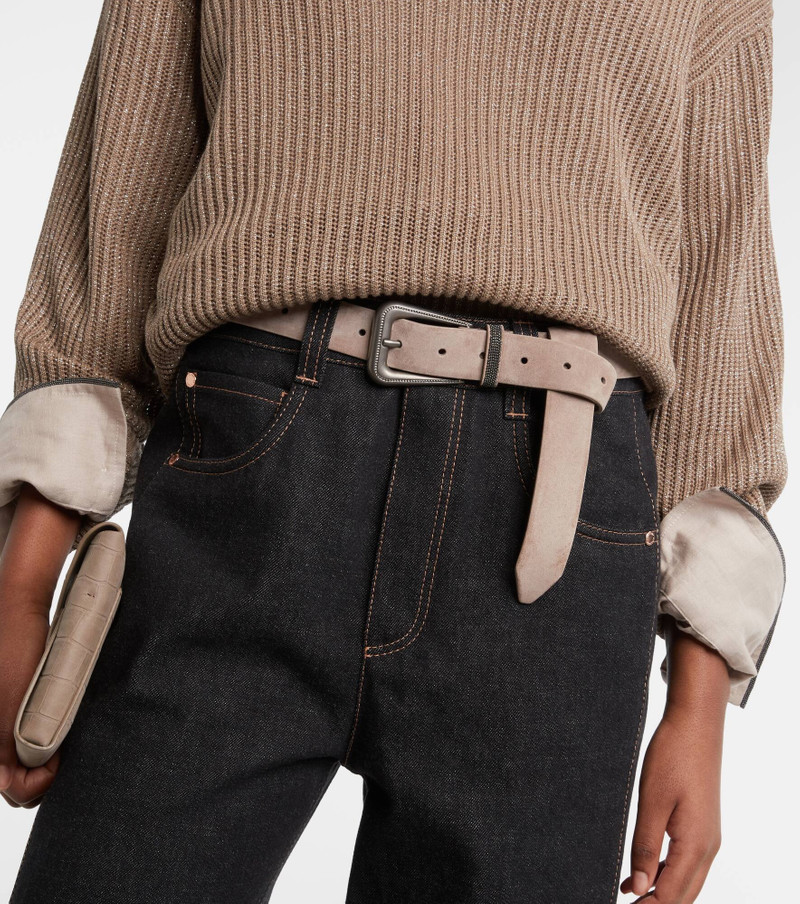Brunello Cucinelli Suede belt outlook