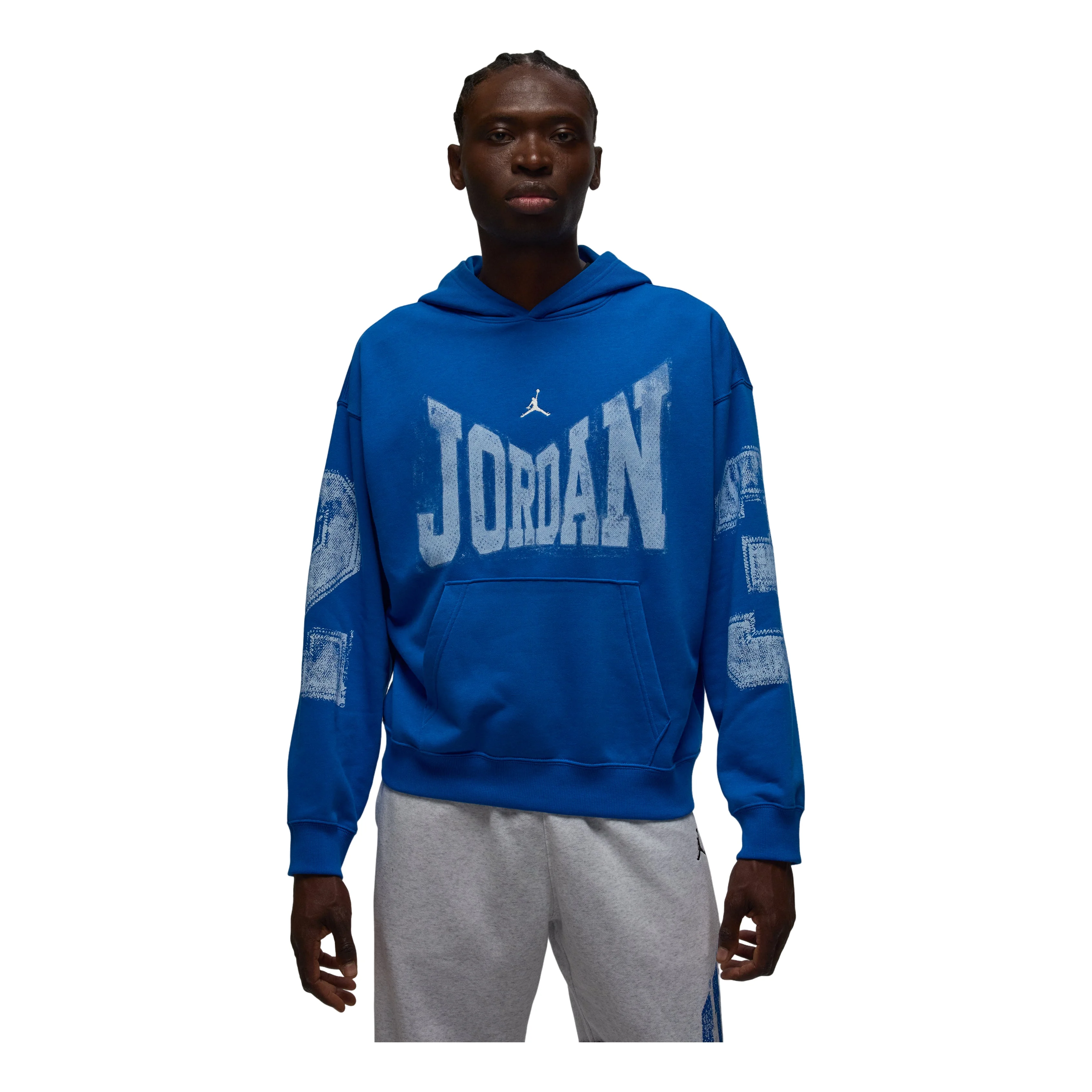 Air Jordan Brooklyn Collegiate Pullover Oversized Hoodie 'Sport Blue Sail' HV0093-459 - 1