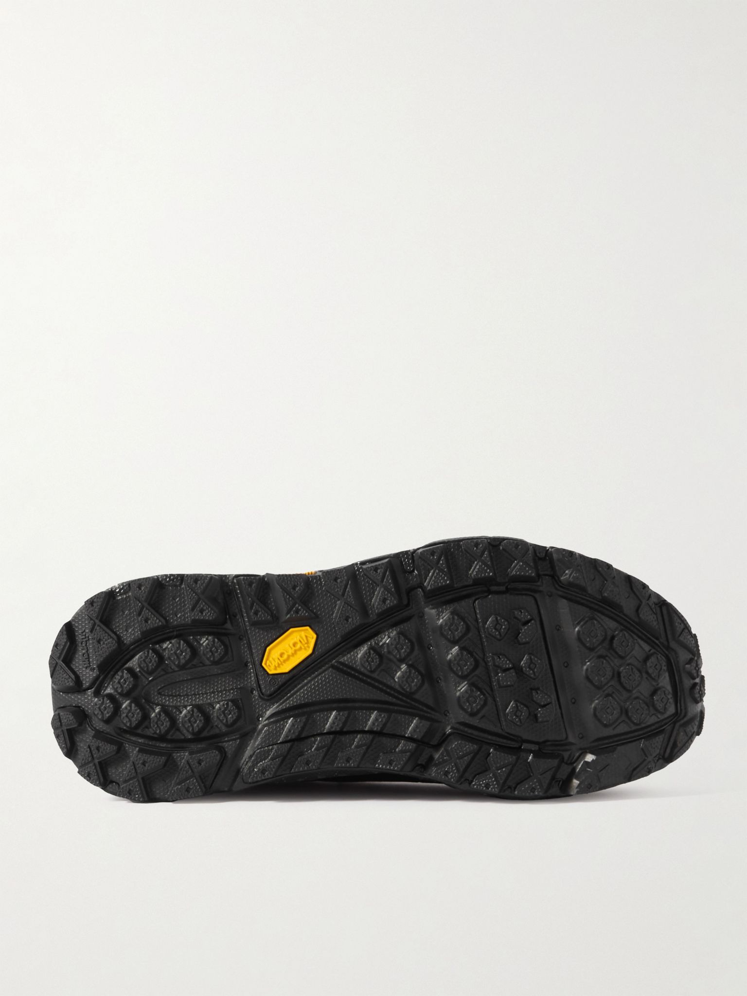 Tor Summit Rubber-Trimmed Nubuck and Mesh Sneakers Black - 3