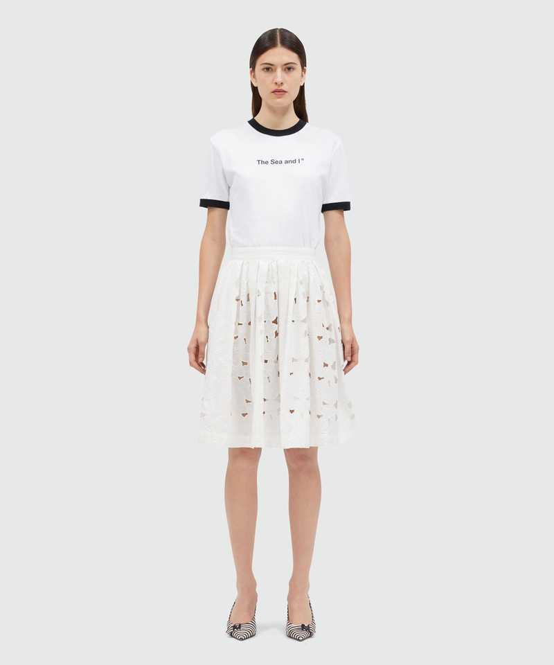 MSGM Wide skirt in Sangallo lace outlook