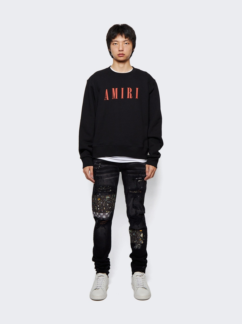 AMIRI Core Logo Crewneck Sweatshirt Black And Red outlook
