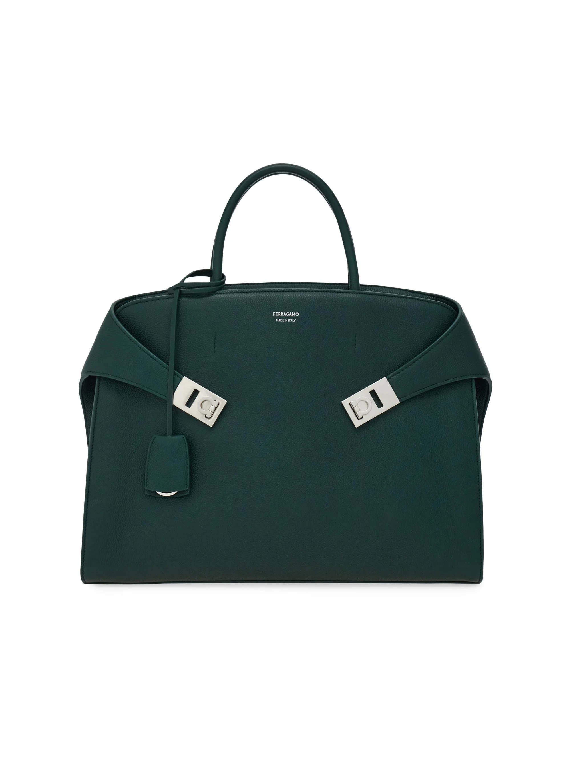 Men's Hug Hammered Leather Tote - Moss - 1