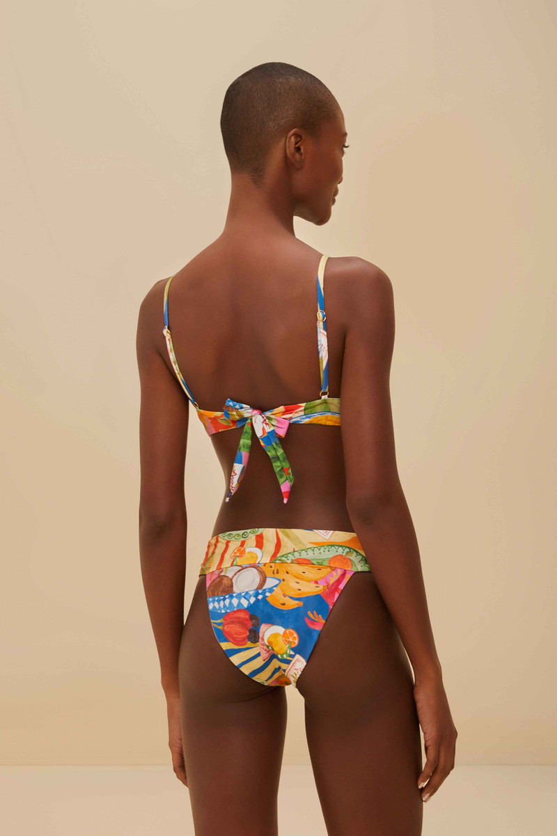 Multicolor Summer Picnic Bikini Bottom 3