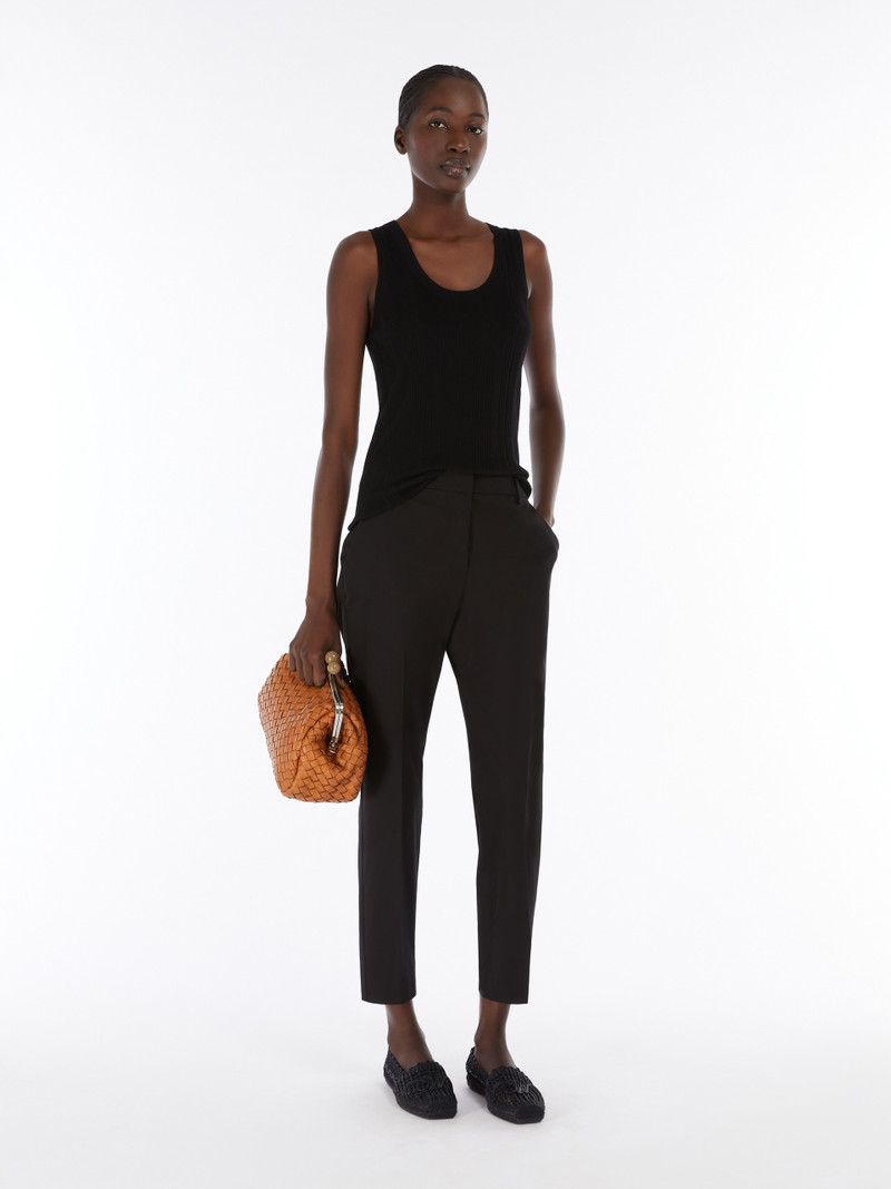 WEEKEND Max Mara CECCO Stretch gabardine trousers outlook