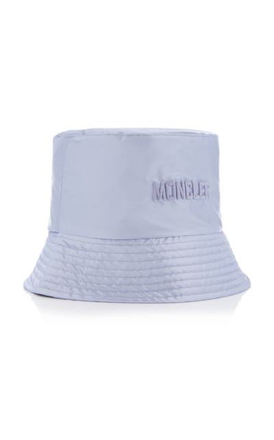 Moncler Embroidered Nylon Bucket Hat purple outlook