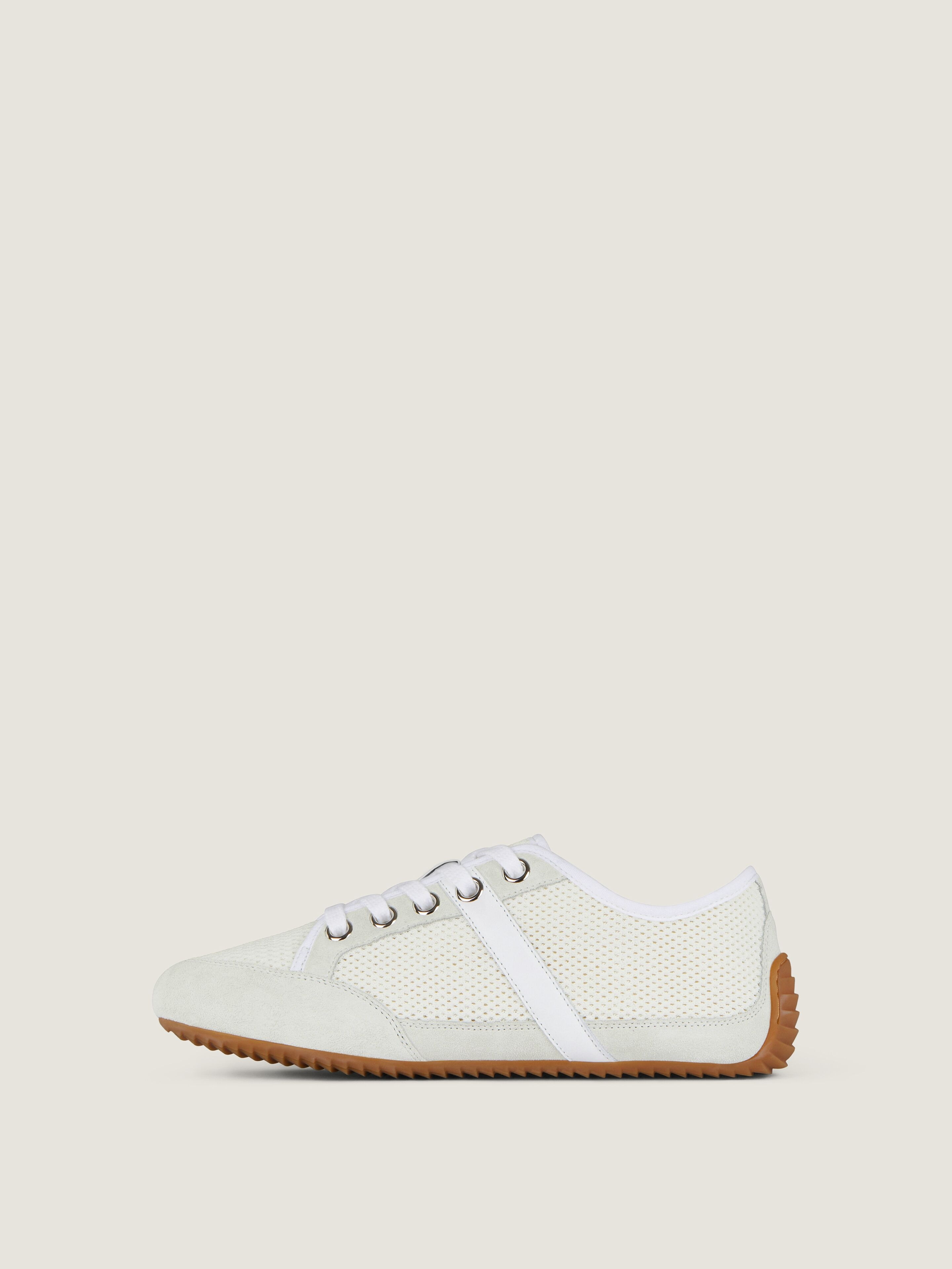 SLIM SNEAKERS IN MESH AND SUEDE - 3