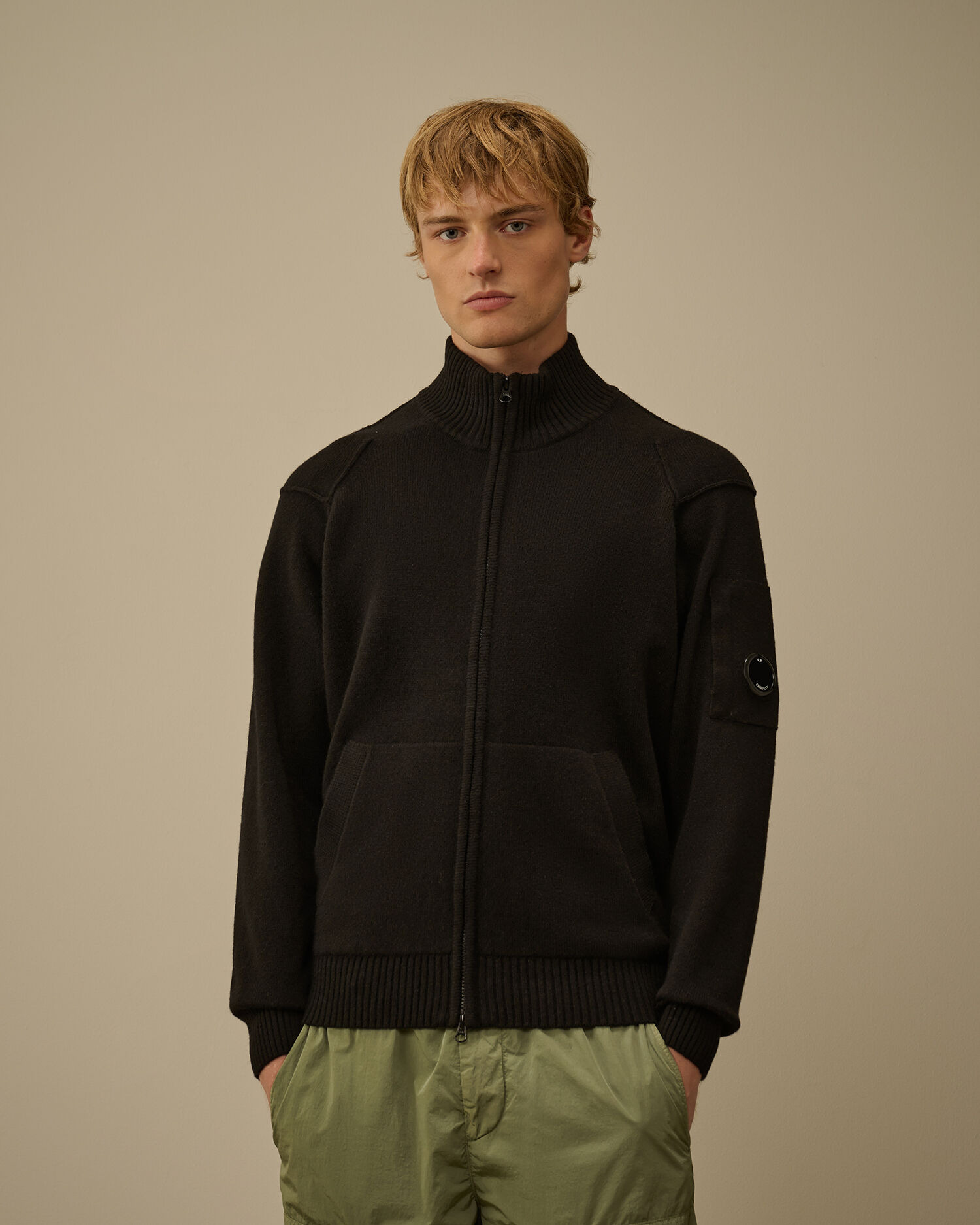 Lambswool GRS Full Zip Sweater - 3