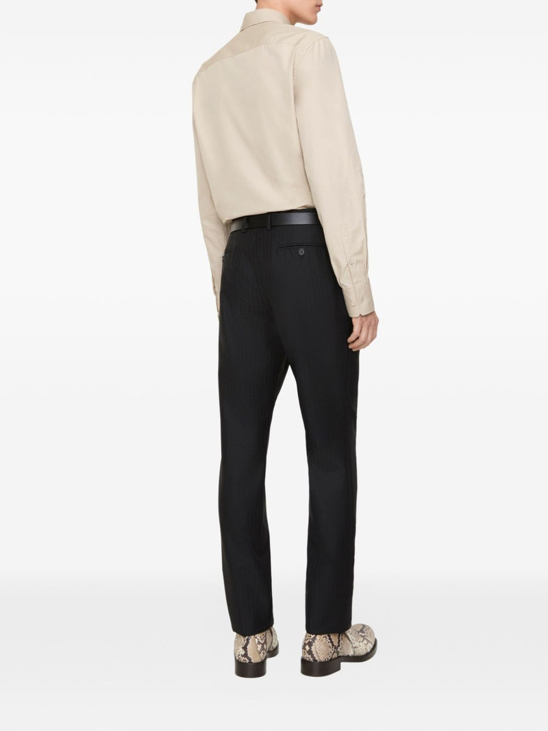 striped wool mohair tailored trousers 3
