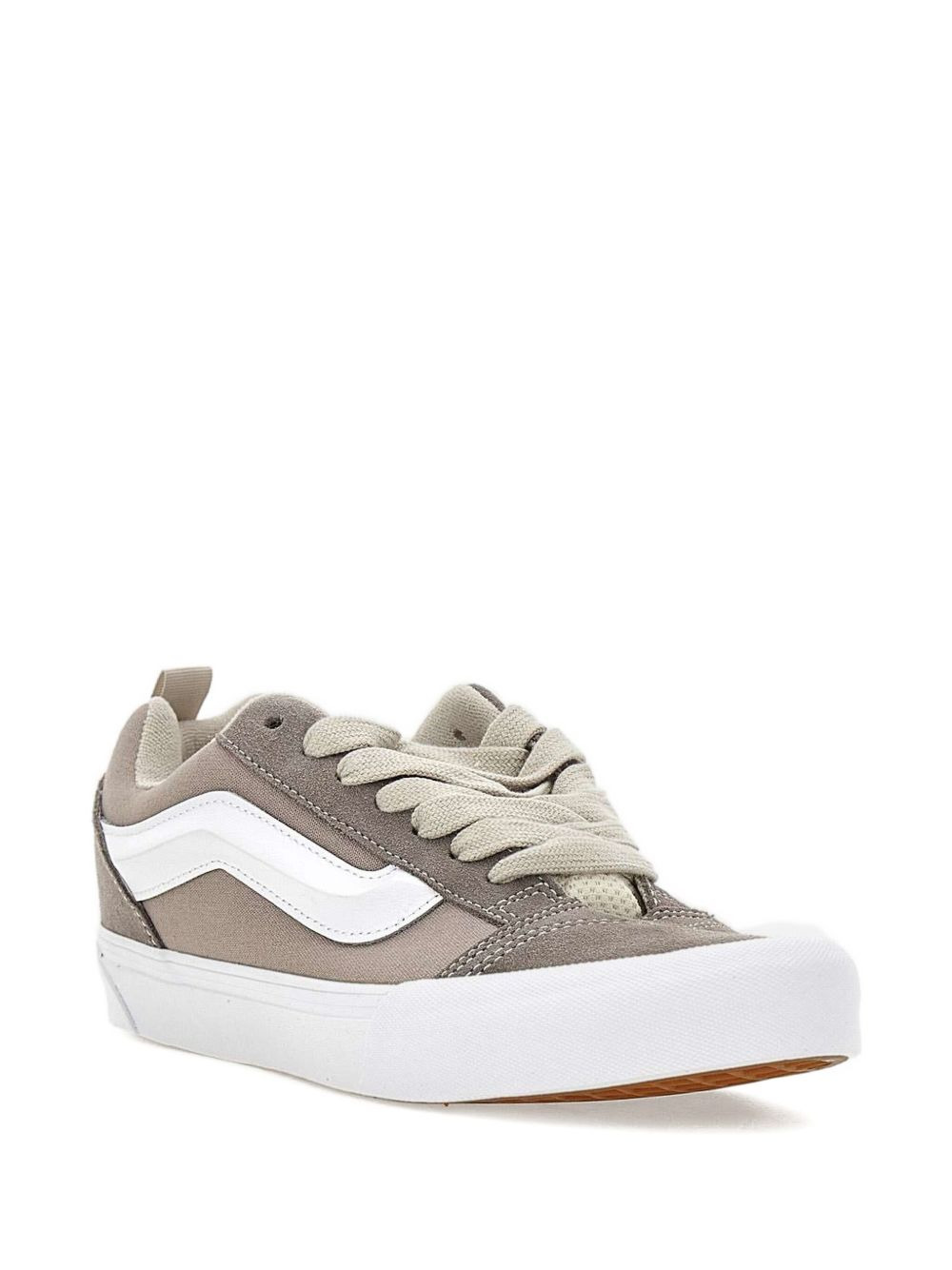 suede leather side stripe sneakers - 2