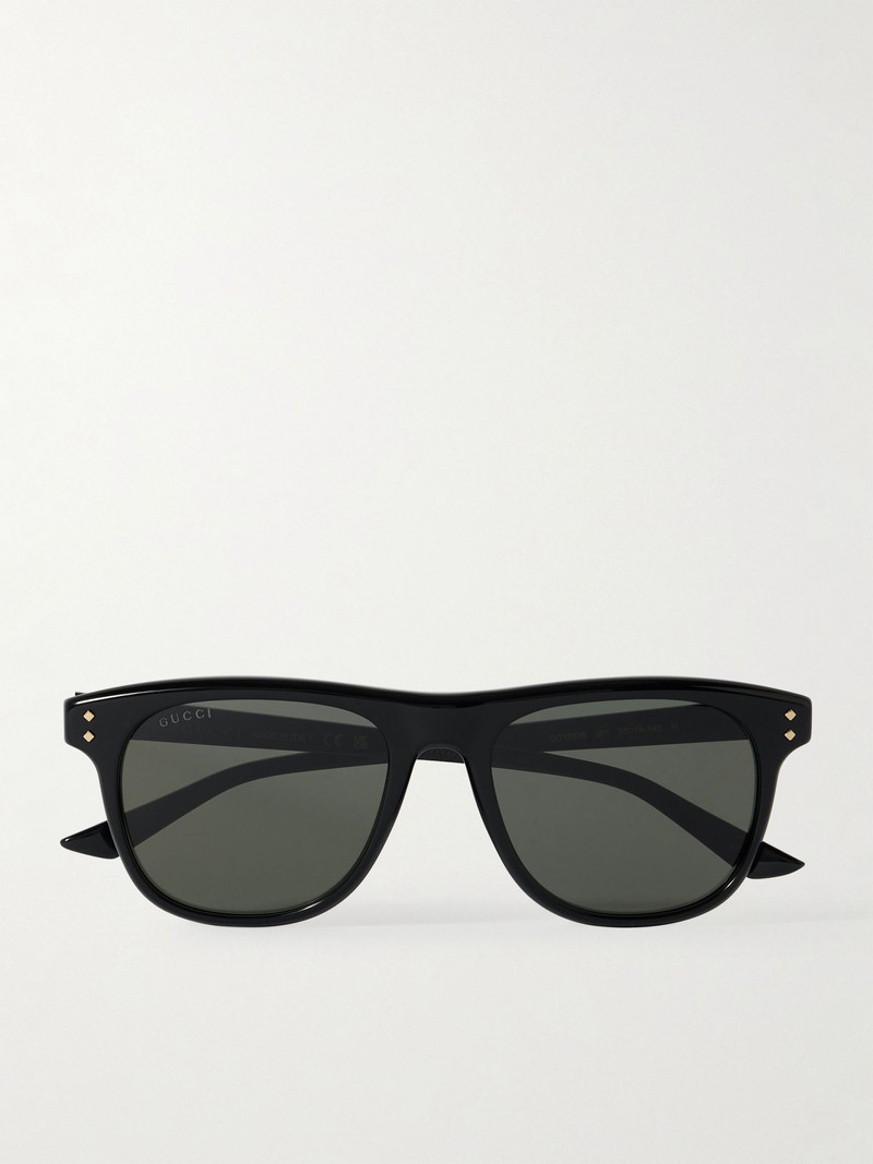 D-Frame Recycled-Acetate Sunglasses Black 1