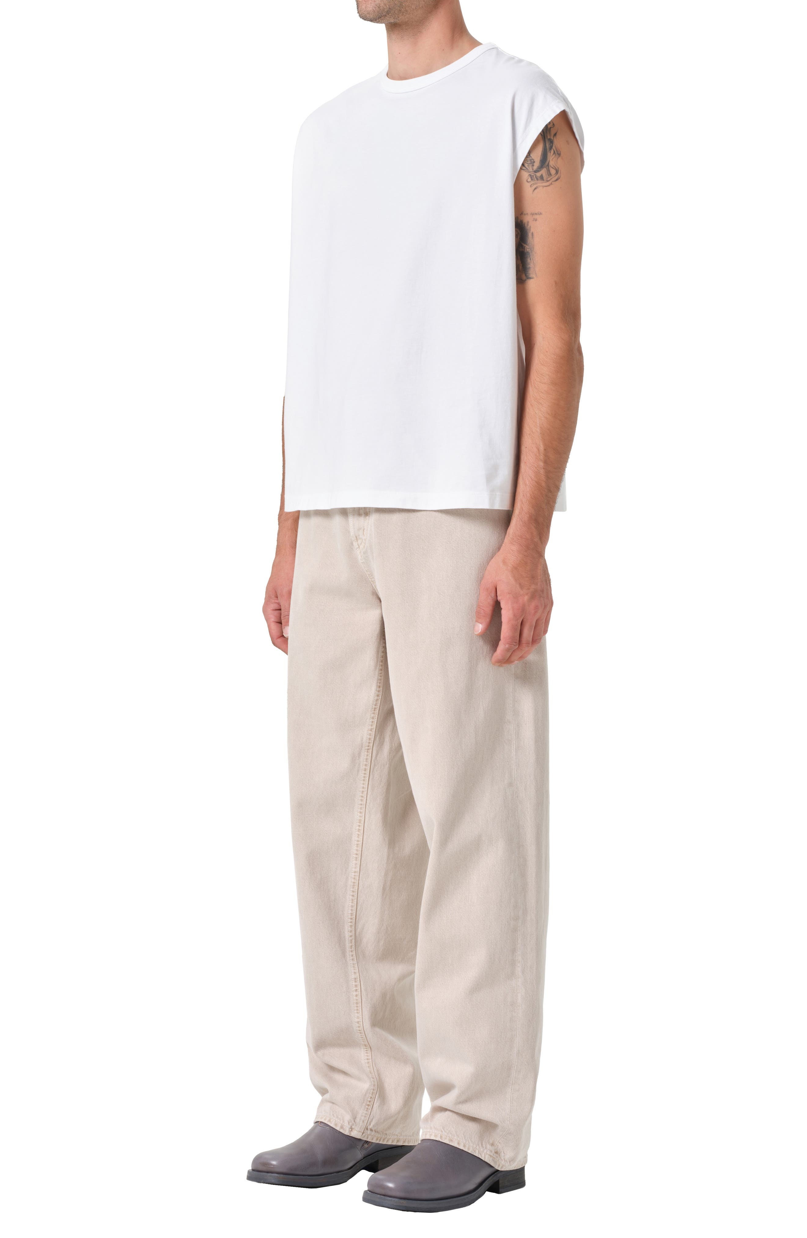 AGOLDE Leonard Muscle Tee in White at Nordstrom - 4