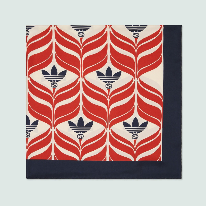 GUCCI adidas x Gucci silk scarf - 7160923G0016460 | REVERSIBLE