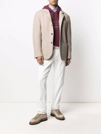 Brunello Cucinelli single-breasted blazer outlook