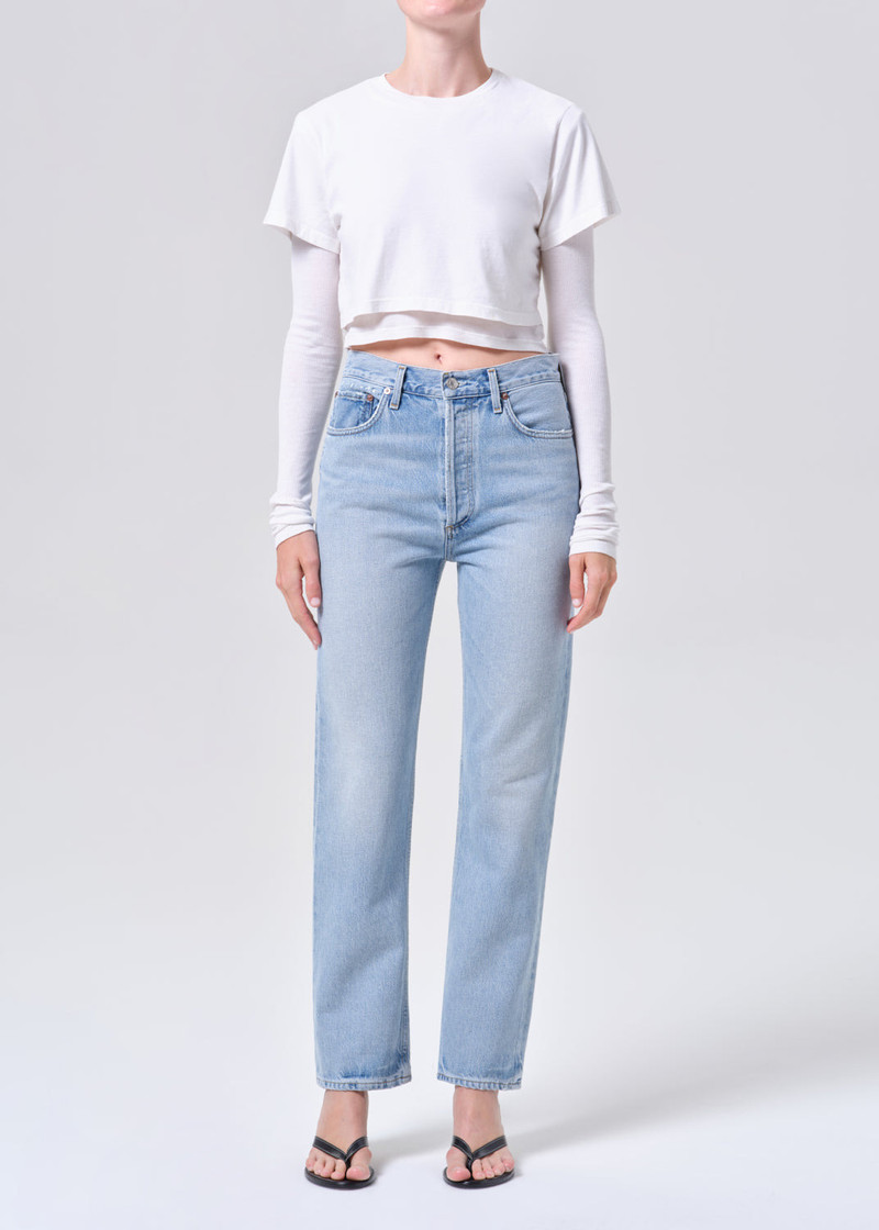 AGOLDE 90'S PINCH WAIST HIGH RISE STRAIGHT IN ADDITION outlook