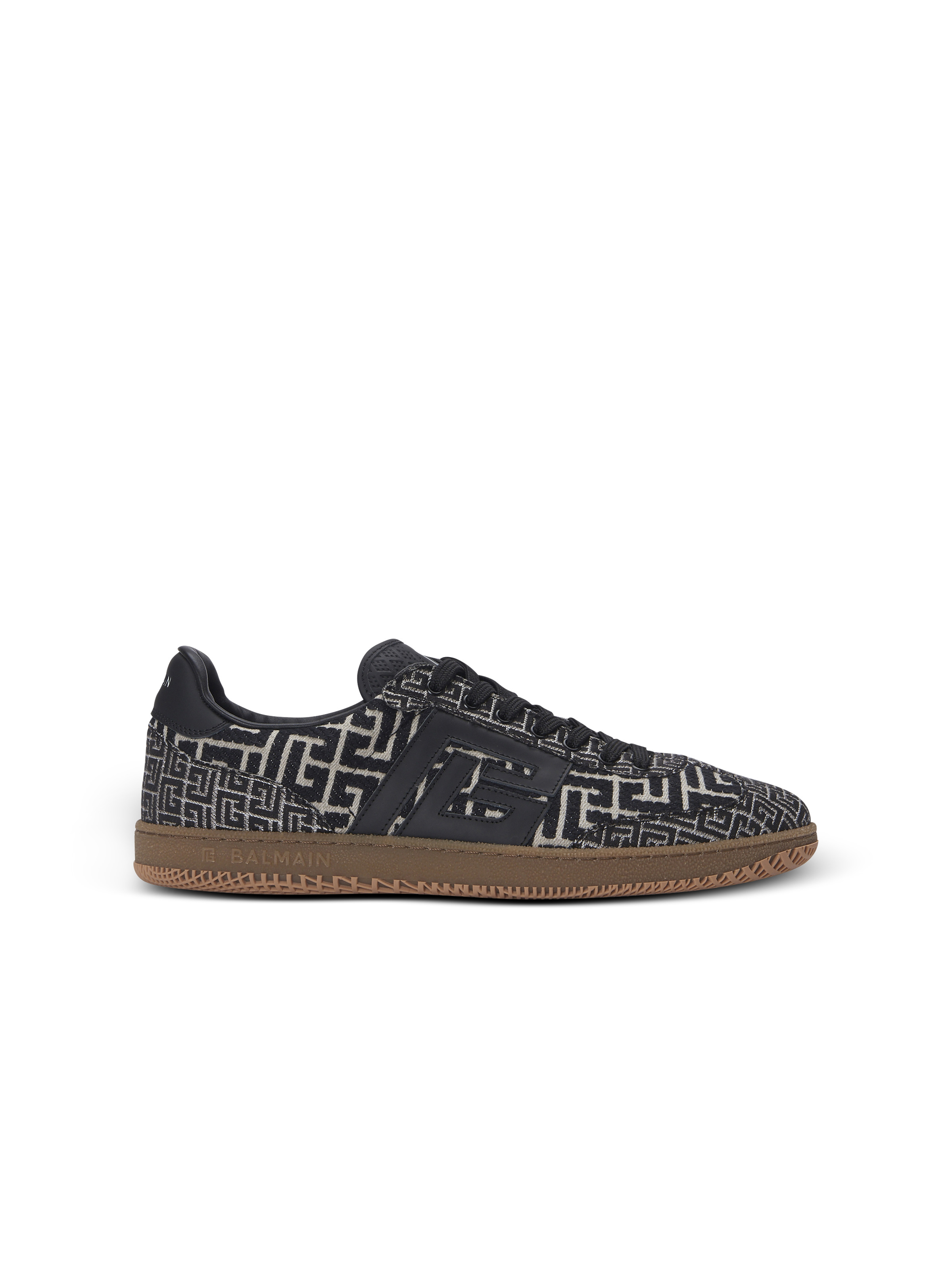 Balmain Swan trainers in PB Labyrinth jacquard - 1