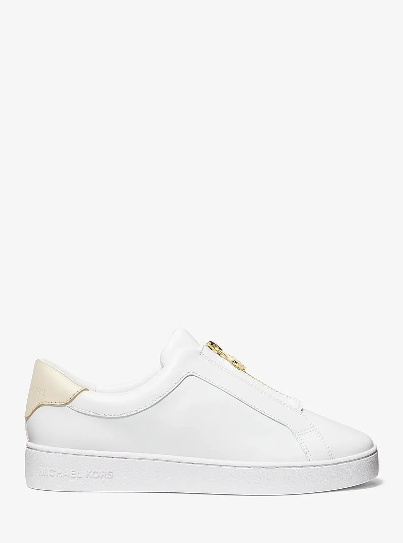 Keaton Leather Zip-Up Sneaker - 1