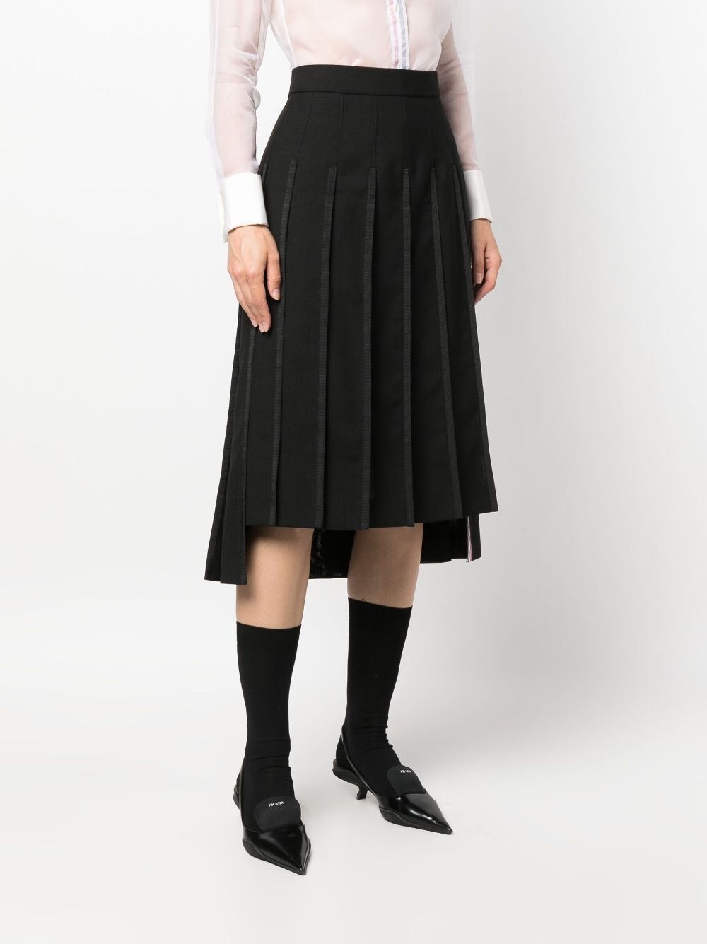 high-waisted pleated skirt - 3