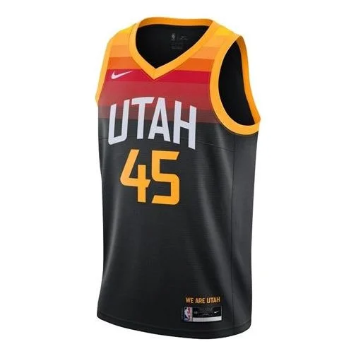 Nike NBA Dri-FIT SW 20-21 Utah Jazz 45 Mitchell City Edition Nike NBA Swingman Jersey Black CN1800-0 - 1