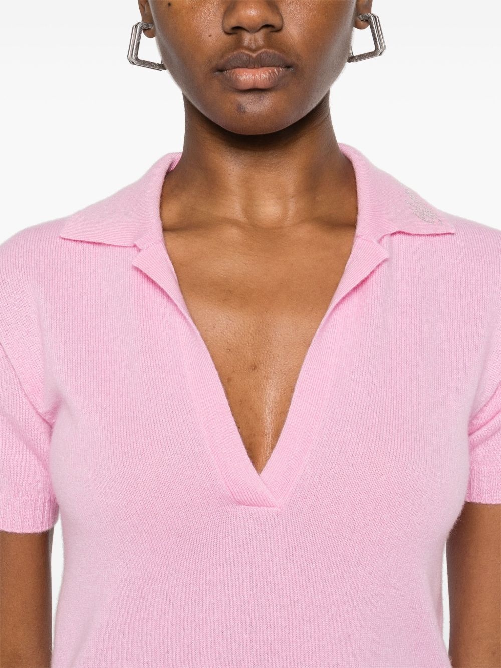 logo-appliqué polo top - 5