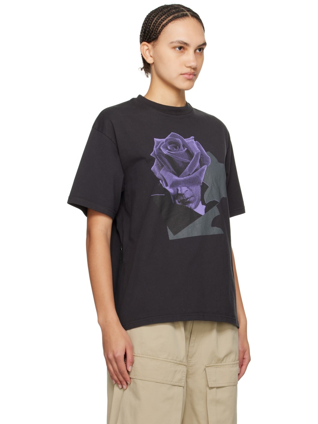 Black Flower T-Shirt - 2