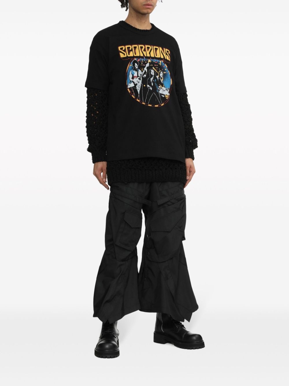 Junya Watanabe MAN graphic-print cotton T-shirt | REVERSIBLE